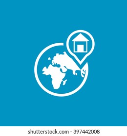  earth gps  icon