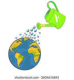 earth greening vector.nice and attractive. Smooth design and touch of minimalist geometric elements, creating a dynamic and professional look.