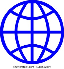Earth Grid Symbol. Websymbol