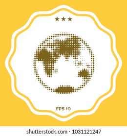 Earth - halftone logo