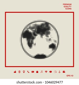 Earth - halftone logo
