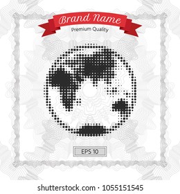Earth - halftone logo