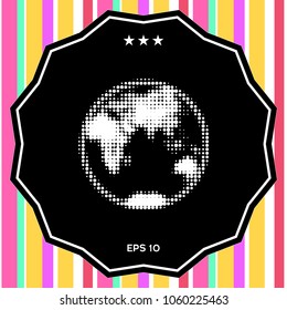 Earth - halftone logo