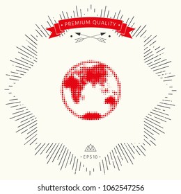Earth - halftone logo