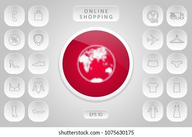 Earth - halftone logo
