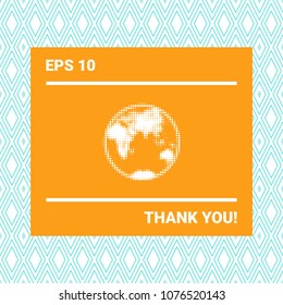 Earth - halftone logo