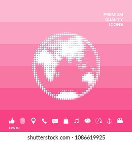 Earth - halftone logo