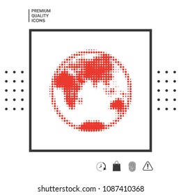 Earth - halftone logo
