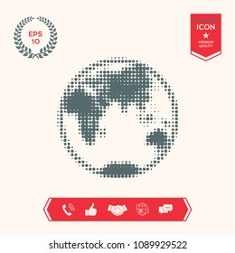 Earth - halftone logo