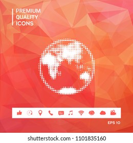Earth - halftone logo