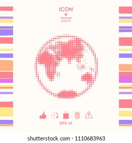 Earth - halftone logo