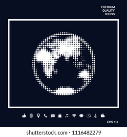 Earth - halftone logo