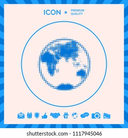 Earth - halftone logo