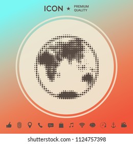 Earth - halftone logo