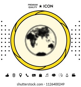Earth - halftone logo