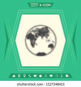 Earth - halftone logo