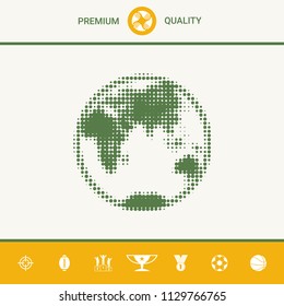 Earth - halftone logo