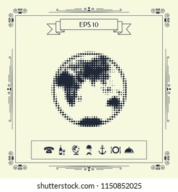Earth - halftone logo