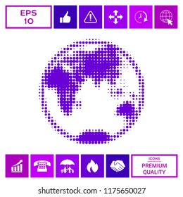Earth - halftone logo