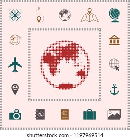 Earth - halftone logo