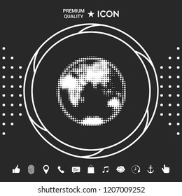 Earth - halftone logo