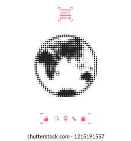 Earth - halftone logo
