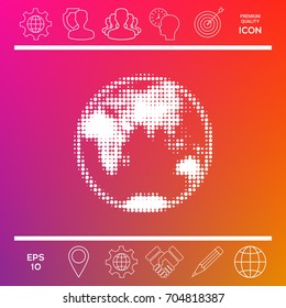 Earth - halftone logo.