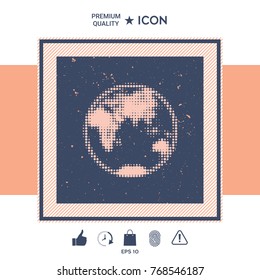 Earth - halftone logo.