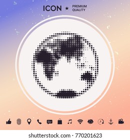 Earth - halftone logo.