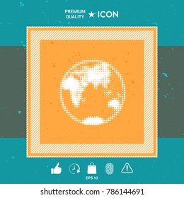 Earth - halftone logo
