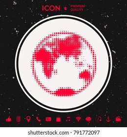 Earth - halftone logo