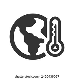 Earth-Hochtemperatur-Symbol, Vektorgrafik
