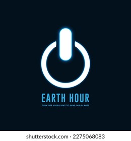 Earth Hour advertising campaign. Turn off the lights for 60 minutes.