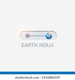 Earth Hour. Earth Hour Background vector illustration. power on concept.