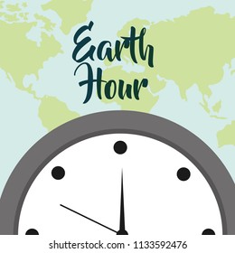 earth hour cartoon