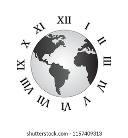 Earth Hour Clock Vector