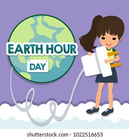 Earth Hour Day Illustration