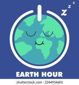 EARTH HOUR DESIGN SOCIAL MEDIA POST OR LANDING PAGE