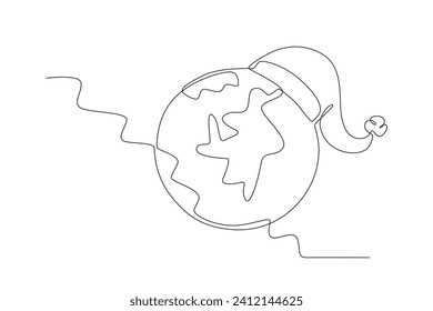 Earth Hour is a global campaign initiated by the World Wide Fund for Nature (WWF). Earth Hour one-line drawing