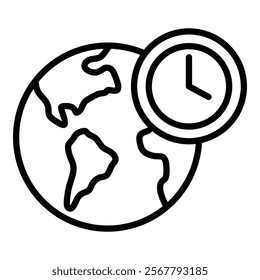 Earth Hour Icon Element For Design