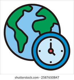 Earth Hour Icon Element For Design