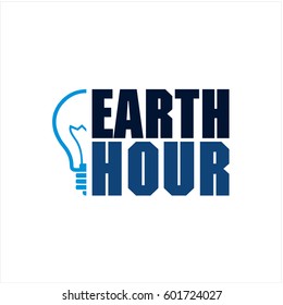 earth hour icon vector material