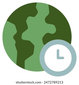 Earth Hour Icon for web, app, infographic, etc