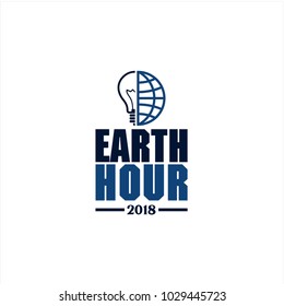 Earth Hour Logotype vector stock