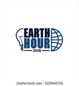 Earth Hour Logotype vector stock