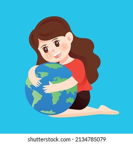Earth Hour, low carbon environmental protection, earth day, public welfare illustration