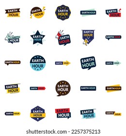The Earth Hour Pack 25 Unique Vector Designs for Environmental Education