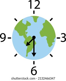 Earth hour.  Switch off the light for 1 hour. Voice for the planet concept. Hands from multiethnic people. Vector illustration, flat design