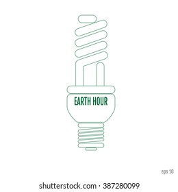 Earth Hour Vector Art, Stock Vector