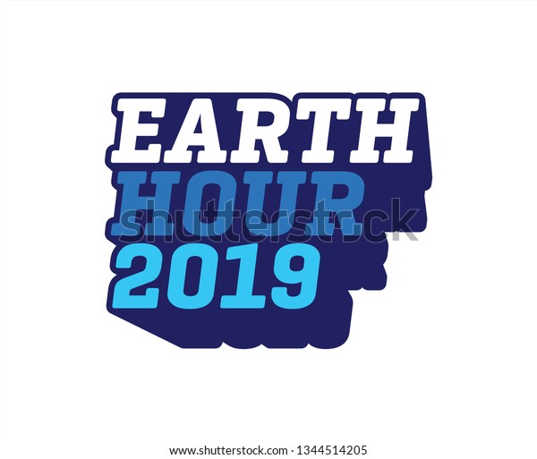 Earth Hour Vector Icon 2019earth Hour Stock Vector Royalty Free